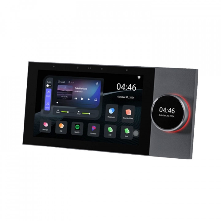 DM838T in-wall music system with 7-inch touchscreen