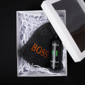 Gift set BOSS in a gift box. Cap and fragrance essence - 0 Gift set BOSS in a gift box. Cap and fragrance essence - 0
