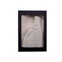 Gift set in a gift box for HER. Women's sauna hat and apron - LINEN - 0