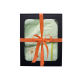 Gift set in a gift box for HER. Women's sauna hat and apron LIGHT GREEN