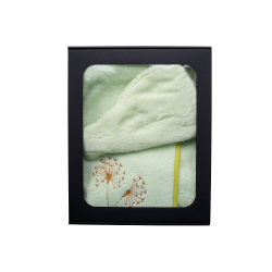 Gift set in a gift box for HER. Women's sauna hat and apron LIGHT GREEN 