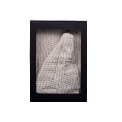 Gift set in a gift box for HIM. Men's sauna hat and apron - LINEN 