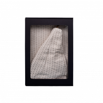 Gift set in a gift box for HIM. Men's sauna hat and apron - LINEN