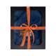 Gift set in a gift box for HIM. Men's sauna hat and apron - BLUE