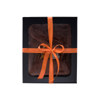 Gift set in a gift box for HIM. Men's sauna hat and apron - BROWN