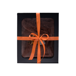 Gift set in a gift box for HIM. Men's sauna hat and apron - BROWN 