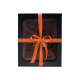 Gift set in a gift box for HIM. Men's sauna hat and apron - BROWN