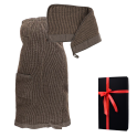 Gift set in a gift box RENTO KENNO FOR HER. Hair towel and apron, brown - 0