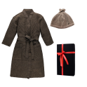 Gift set in gift box RENTO KENNO FOR HIM. Bath robe and hat - 0