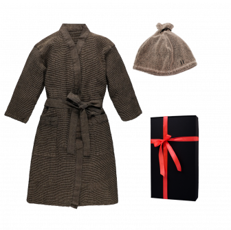 Gift set in gift box RENTO KENNO FOR HIM. Bath robe and hat