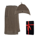 Gift set in a gift box RENTO KENNO FOR HIM. Cotton hat and apron, brown