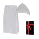 Gift set in a gift box RENTO KENNO FOR HIM. Cotton hat and apron, light gray