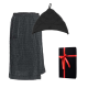 Gift set in a gift box RENTO KENNO FOR HIM. Cotton hat and apron, dark grey