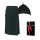 Gift set in a gift box RENTO KENNO FOR HIM. Cotton hat and apron, dark green