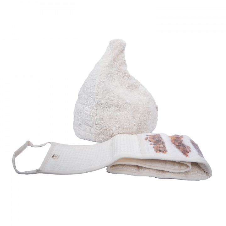 Gift set GINTARAI in a gift box. Hat and swab