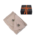Gift set for Her - LINEN, 80x160 cm, in a gift box. Apron and hat for sauna - 0