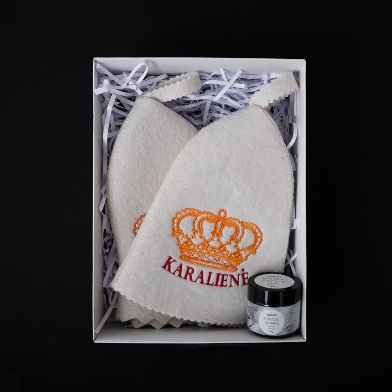 Gift set in a gift box LIGHT KINGS. Caps and menthol crystals