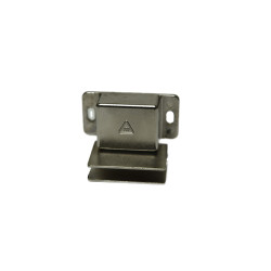 Metal lock for magnet locks with a magnetic plate  Metal lock for magnet locks with a magnetic plate