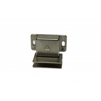 Metal lock for magnet locks with a magnetic plate