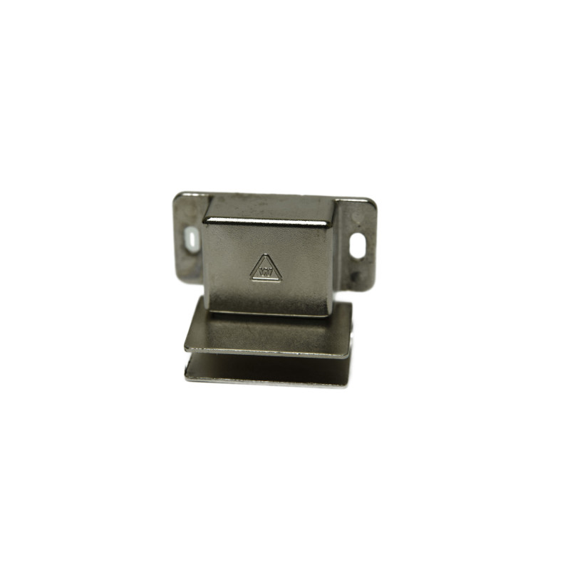 Metal lock for magnet locks with a magnetic plate Metal lock for magnet locks with a magnetic plate