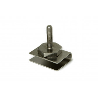 U-shaped metal lock for magnet locks with threaded screw