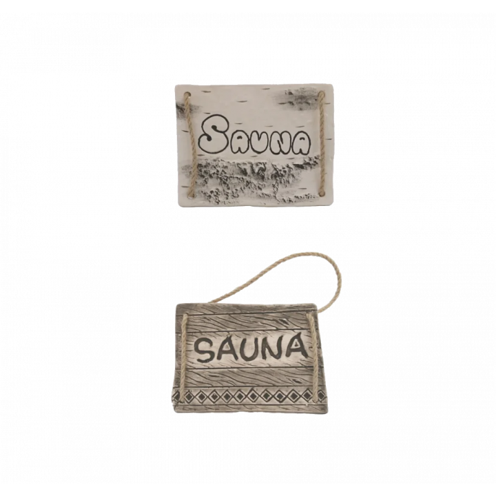 Door plate SAUNA, birch