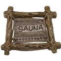 Door plate SAUNA with a branch frame - 0