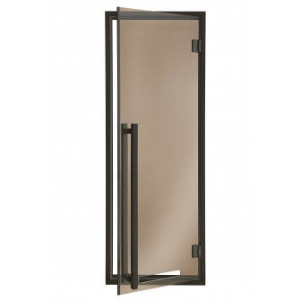 AD MODERN glass sauna doors, glass color bronze