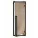 AD MODERN glass sauna doors, glass color bronze