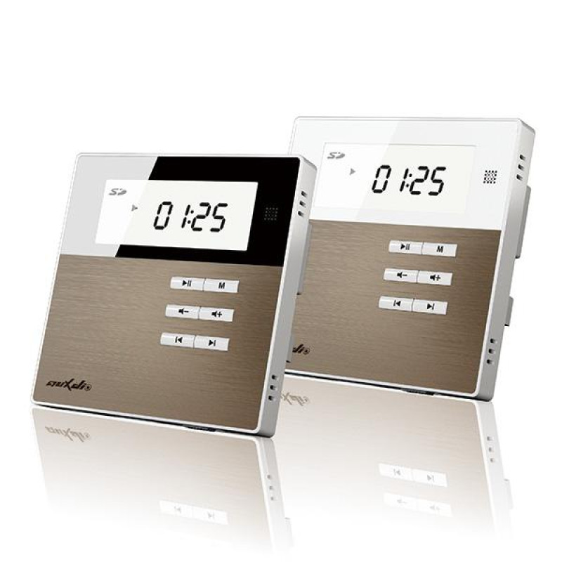 Smart Home on Wall Music Amplifier DSPPA DM835. Black/Gold