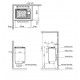 Electric sauna heater - EOS BI-O Tec, anthracite pearl effect finish