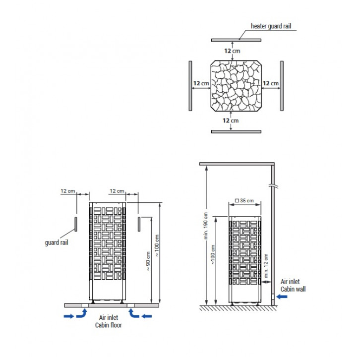 Electric sauna heater - EOS Edge