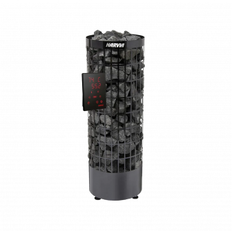 Electric sauna heater - HARVIA Cilindro Black Steel PC90XE 9 kW