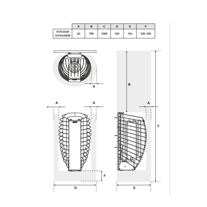 Electric sauna heater - HARVIA Spirit SP60E