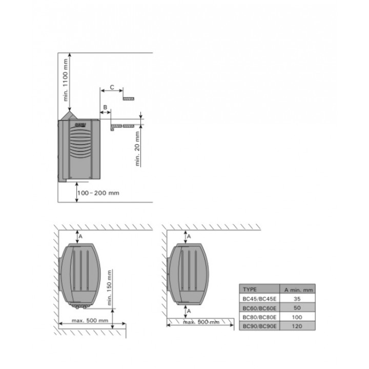 Electric sauna heater - HARVIA Vega BC60 with integrated control