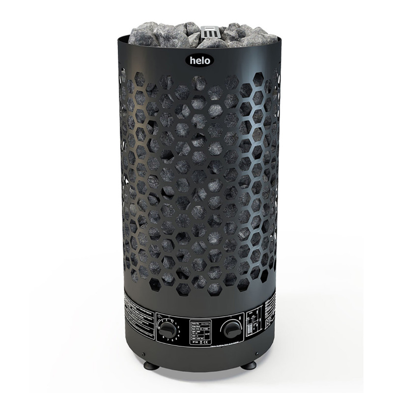 Electric sauna heater - HELO Ringo, black BWT