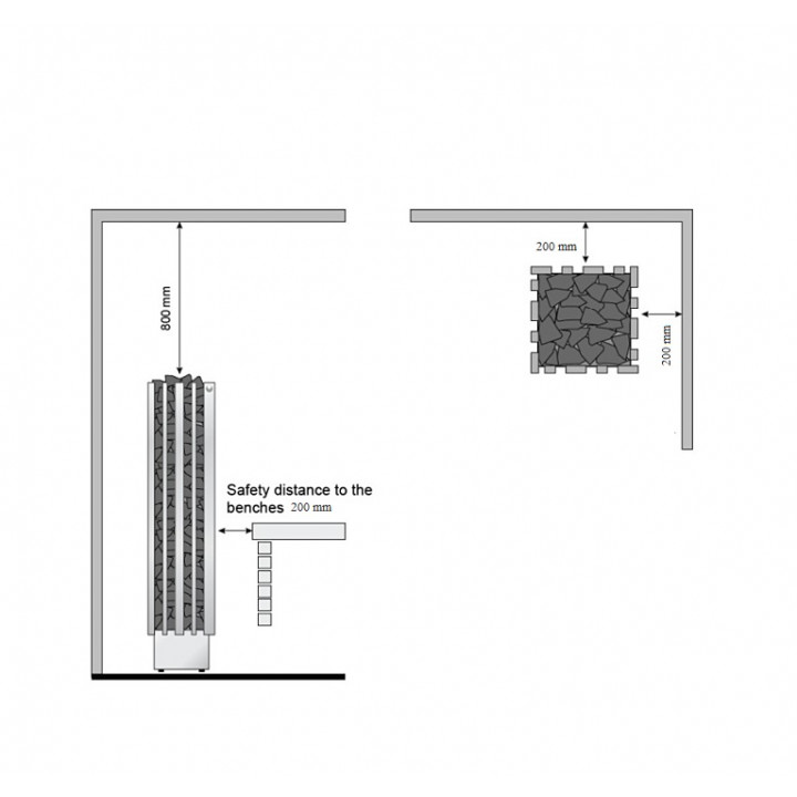 Electric sauna heater - IKI MONOLITH 13,8 kW