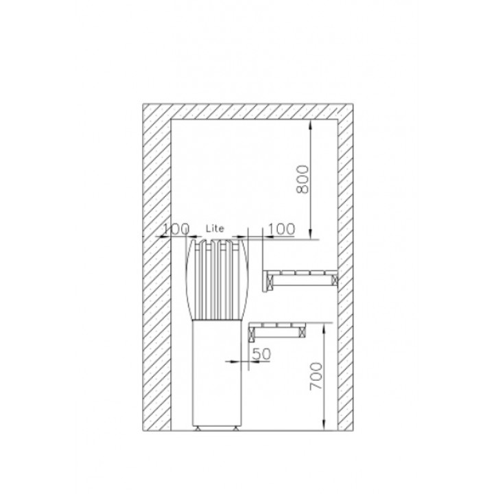 Electric sauna stove - MAGNUM LITE BOWL with lighting