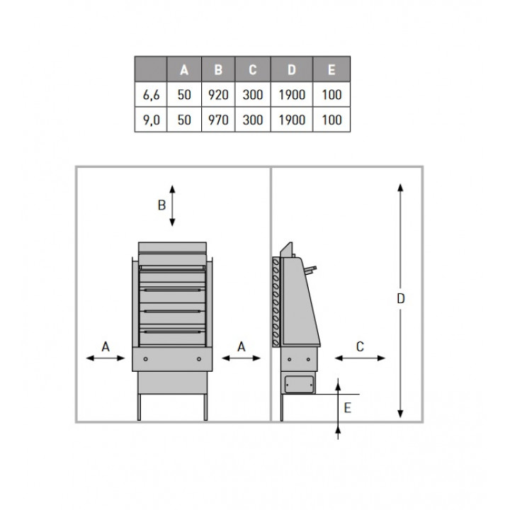 Electric sauna heater - MONDEX HIISI