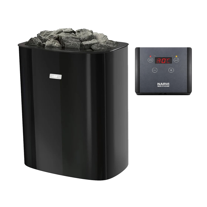 Electric sauna heater - NARVI NC Electric, black 6 kW