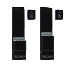 Electric sauna heater - SAUNUM Experience Black F with control panel 