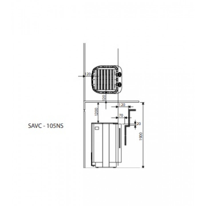 Electric sauna heater – SAWOTEC Savonia Combi, without control unit 10,5 kW