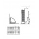 Electric sauna heater – SAWOTEC Tower Corner, with control unit