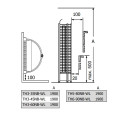 Electric sauna heater – SAWOTEC Tower Wall, WITH BUILT-IN CONTROL - 1