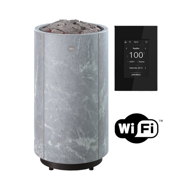 Electric sauna heater TULIKIVI KAARNA Classic L, with Wifi control panel