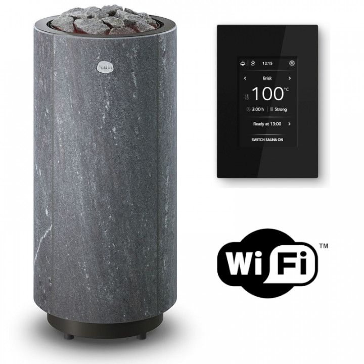 Electric sauna heater TULIKIVI KAARNA Nobile M, with WIFI control panel
