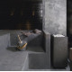 Electric sauna heater TULIKIVI RAE, black, with control panel