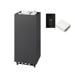 Electric sauna heater TULIKIVI RAE, black, with control panel 