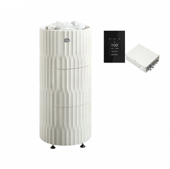 Sauna stove TULIKIVI RIITE, white, with control panel