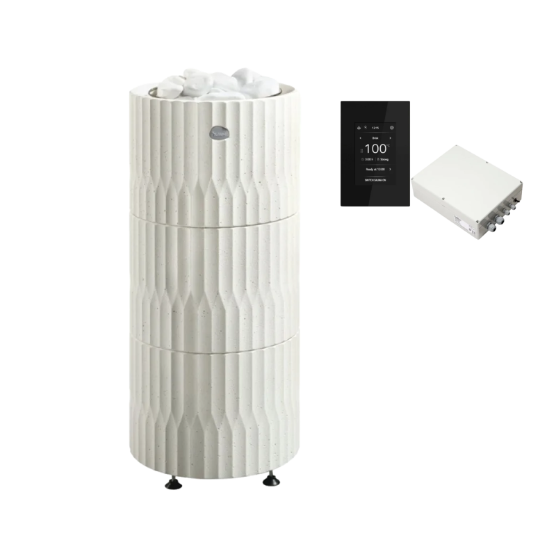 Sauna stove TULIKIVI RIITE, white, with control panel